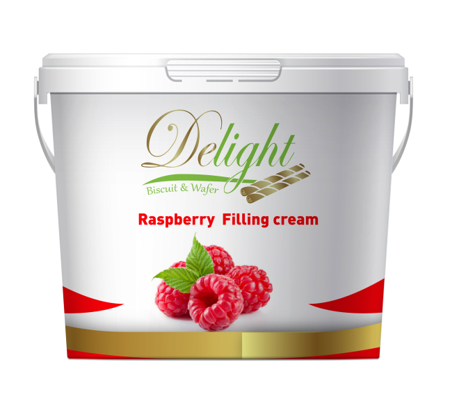 Raspberry filling cream